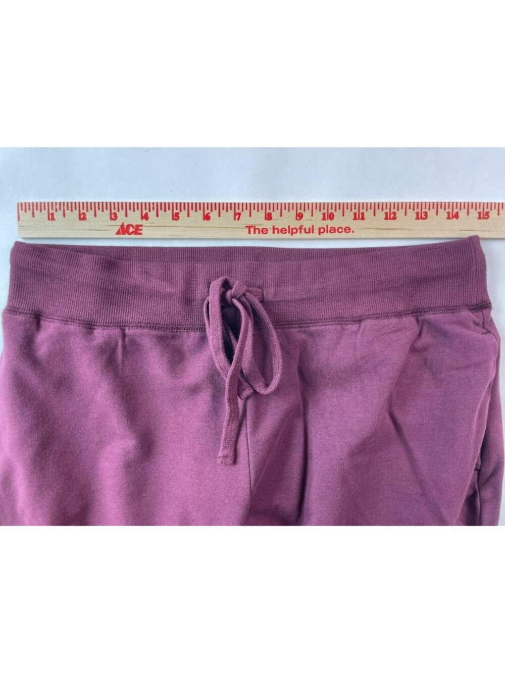 Garage Stretch Terry Bootcut Pants Fig Fantasy Red Women's Sz Medium MSRP$65 NWT - Picture 9 of 10